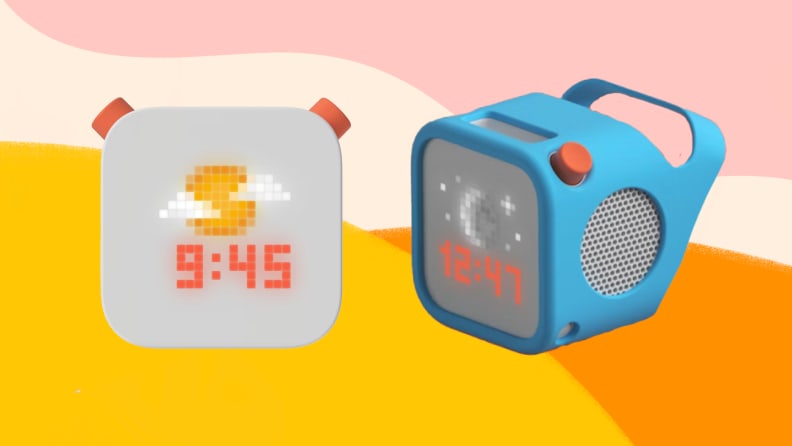 Grau quadratischer Audioplayer mit Karten.