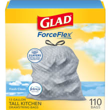 Product image of Glad ForceFlexPlus Tall Kitchen Drawstring Trash Bags