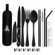 Product image of TAPLORD 10-piece Travel Silverware Set with Case