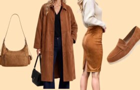 4 luxuriöse Wildlederstücke heute im Angebot